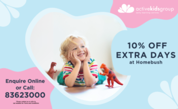 10% Off Extra Days at our Childcare Centre in Homebush