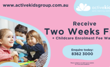 Receive Two Weeks Free of Childcare