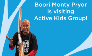 Boori Monty Pryor visits Active Kids Group