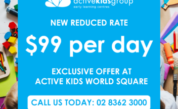 Active Kids World Square – Limited $99 Per Day Offer!